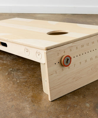 Load image into Gallery viewer, Designer Series Cornhole with Custom Bags - Premium Natural