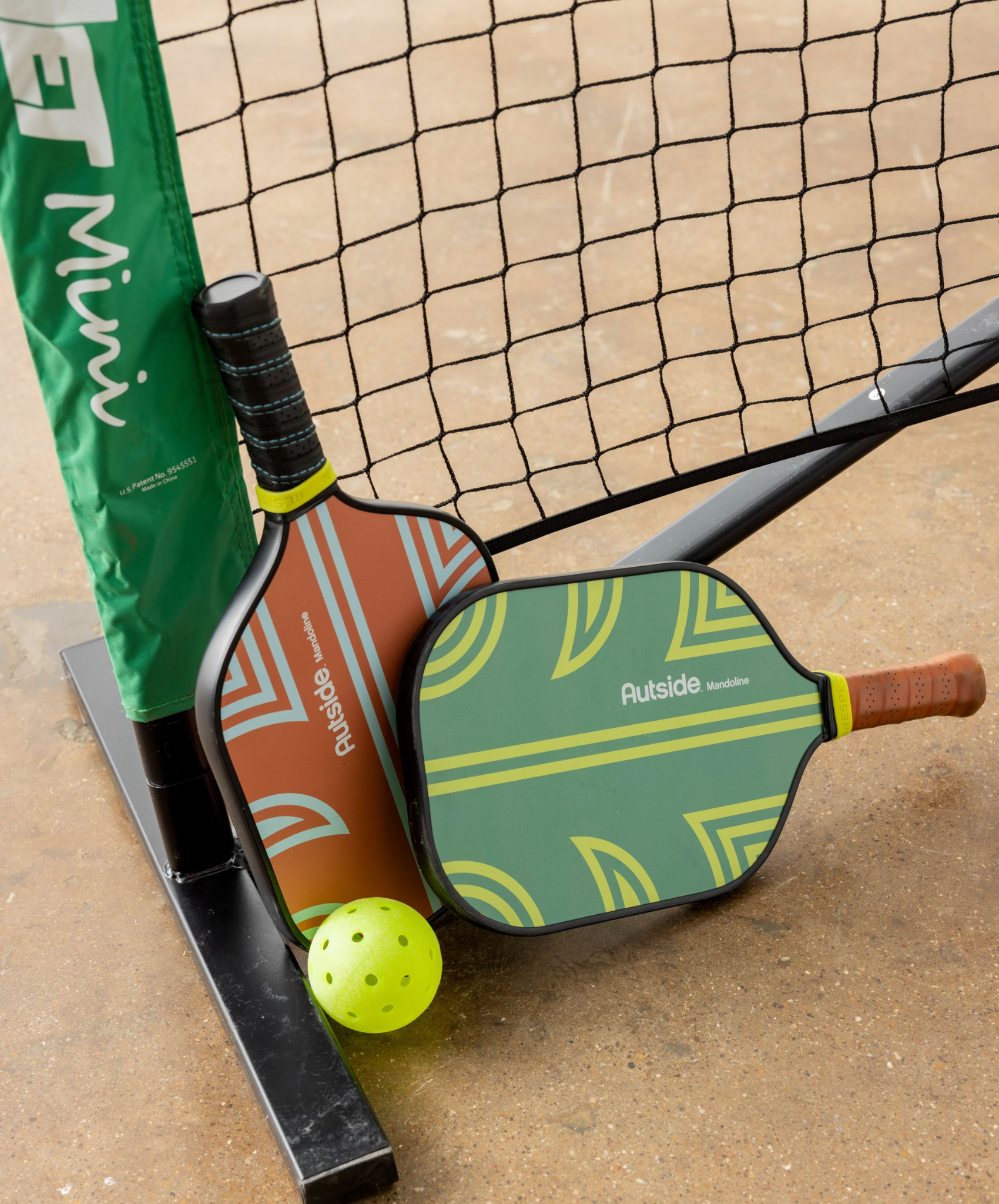 The Pickleball Driveway Mini Bundle - 10ft Net, 2 Paddles, & Balls